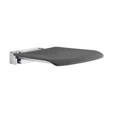 Smedbo Living Folding Wall Mounted Shower Seat Dark Grey FK414